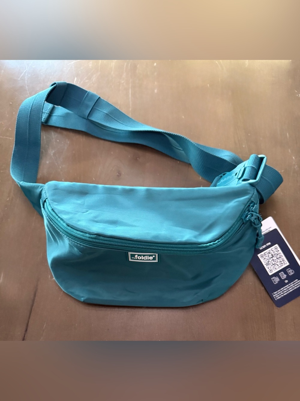 Foldie Teal Waist Bag - Teal Crossbody Belt Pack